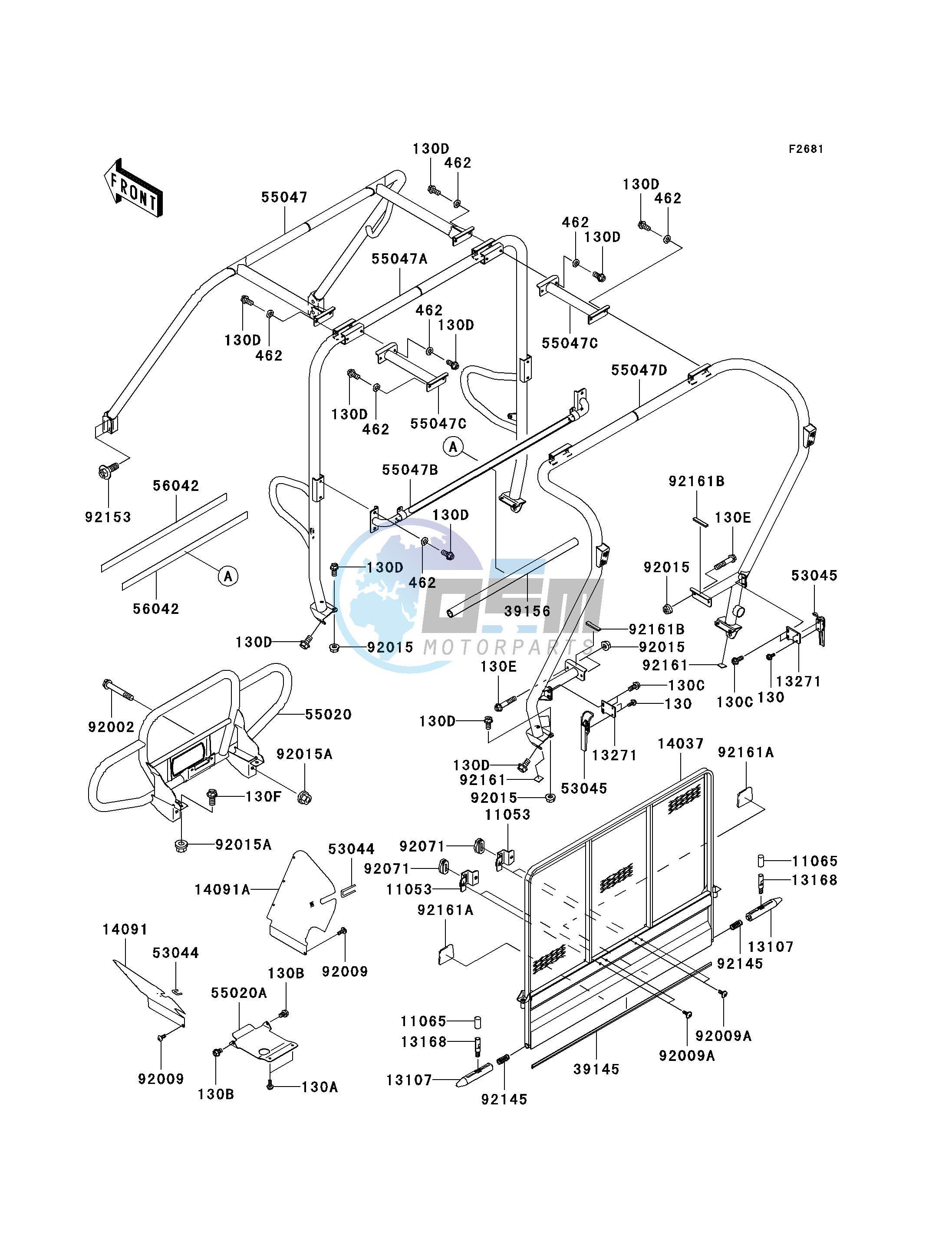 GUARDS_CAB FRAME-- J6F- -