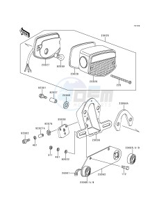 KZ 1000 P [POLICE 1000] (P15-P19) [POLICE 1000] drawing TAILLIGHT-- S- -