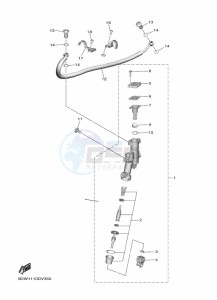 YZ250F (B7BL) drawing REAR MASTER CYLINDER