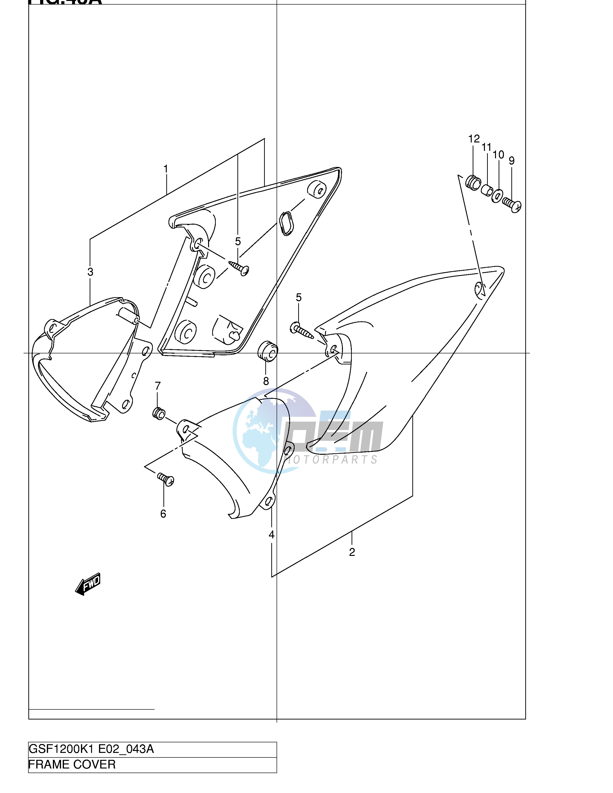 FRAME COVER (MODEL K2 K3 K4 K5)