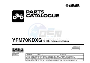 YFM700FWB KODIAK 700 (B165) drawing .1-Front-Page