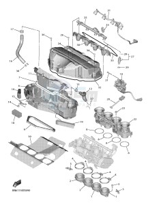 YZF-R6 YZFR6HC 600 YZF-R6 (BN61 BN62) drawing INTAKE