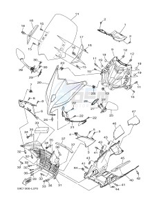 XP500 T-MAX 530 (59CM) drawing WINDSHIELD