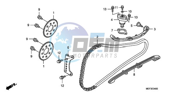 CAM CHAIN/TENSIONER