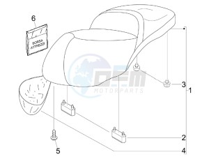 Beverly 125 Sport e3 drawing Saddle seats - Tool roll