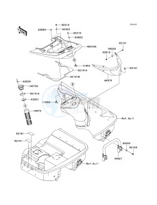 JT 1500 G [ULTRA LX] (G9F) G9F drawing HULL REAR FITTINGS