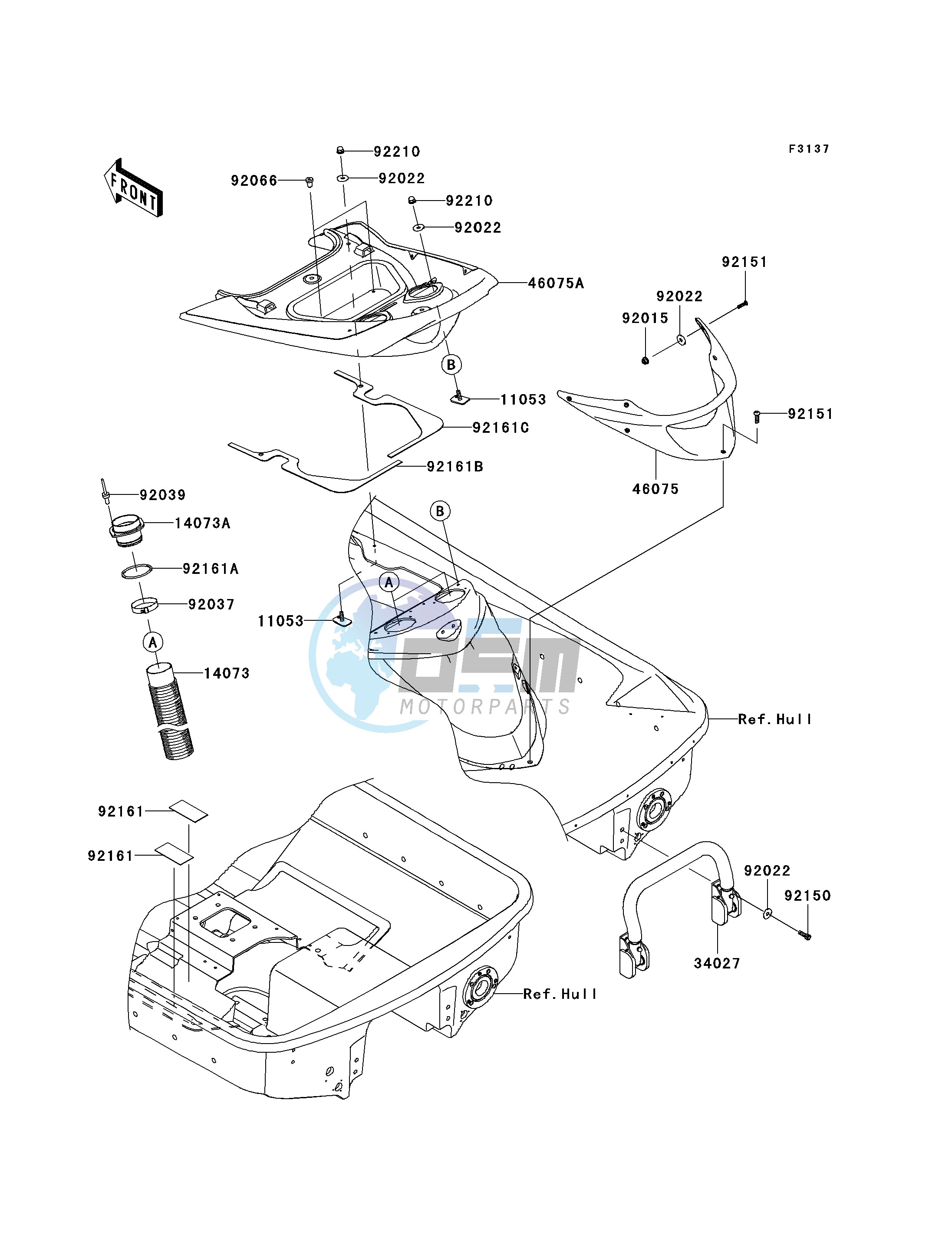 HULL REAR FITTINGS