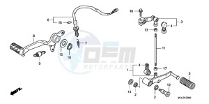 CBF1000FB drawing PEDAL