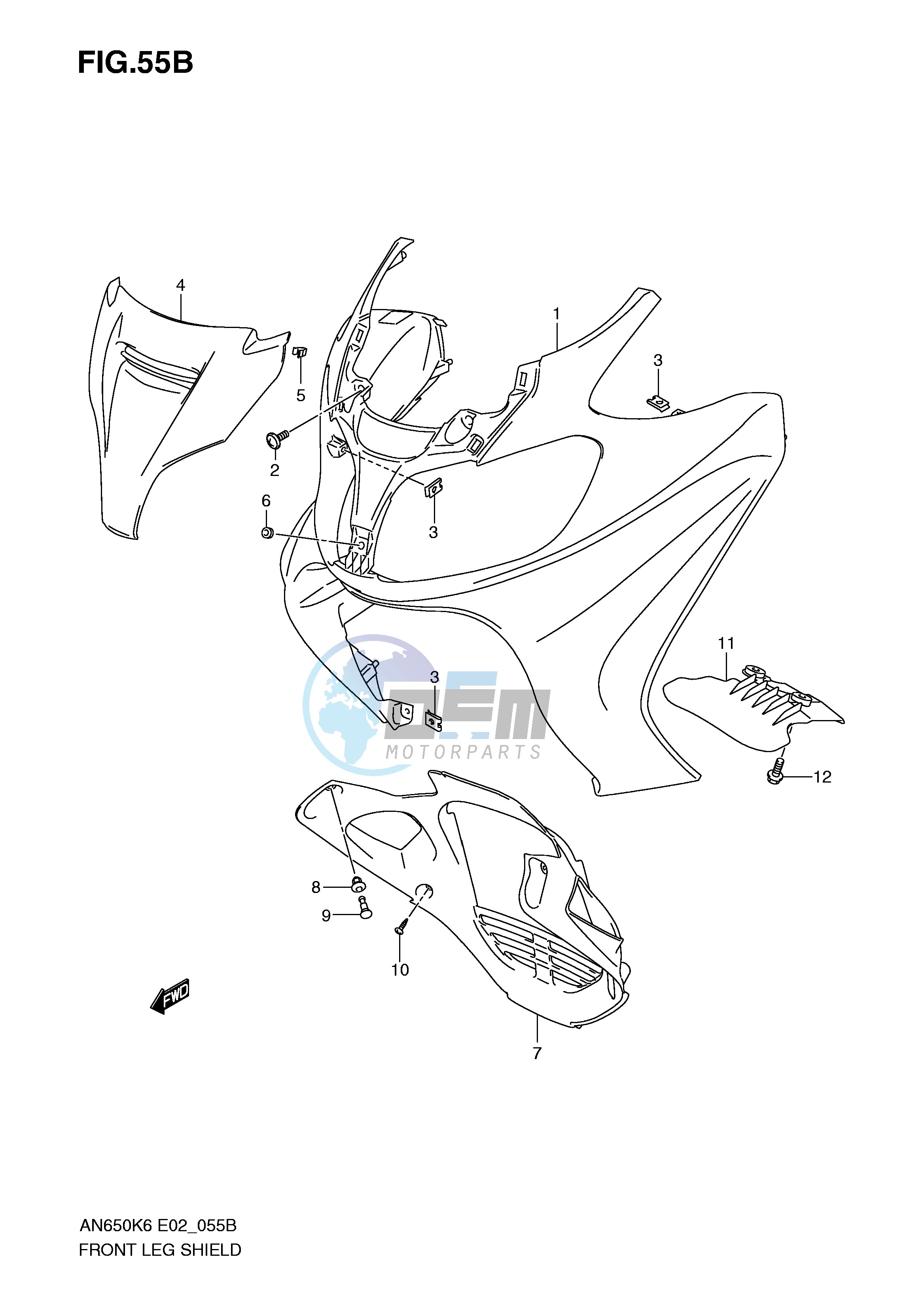 FRONT LEG SHIELD (MODEL K9)