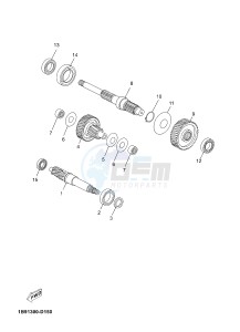 YP125R X-MAX125 (2DM1 2DM1) drawing TRANSMISSION