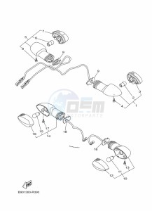 XSR900 MTM850 (BAED) drawing FLASHER LIGHT