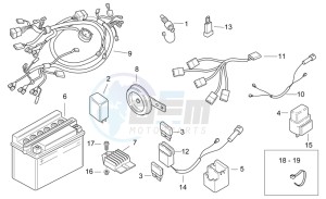 SR 50 Air 1997-2001 drawing Electrical system