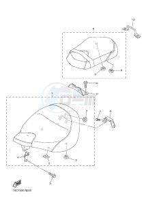 XVS950CU XV950 (2DE2) drawing SEAT