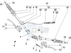 Runner 50 SP (UK) UK drawing Handlebars - Master cilinder