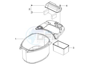 LXV 50 2T drawing Helmet housing - Undersaddle