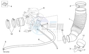 Scarabeo 125-150-200 (eng. Rotax) drawing Carburettor I