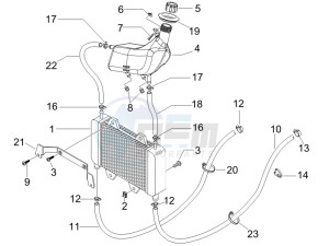 Runner 50 SP 2012 in fiche drawing Cooling system