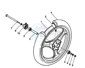 YH WHY 50 drawing FRONT WHEEL