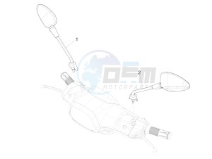 SPRINT 150 4T 3V IGET ABS E4 (NAFTA) drawing Driving mirror/s