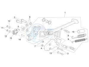 RSV4 1000 RR E4 ABS (EMEA, LATAM) drawing Central stand