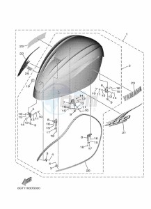 XF375NSA-2018 drawing FAIRING-UPPER