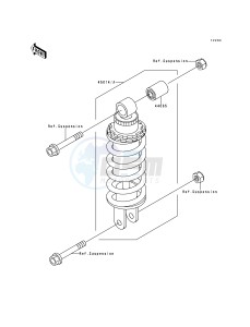 ZX 600 E [NINJA ZX-6] (E1-E3) [NINJA ZX-6] drawing SHOCK ABSORBER-- S- -