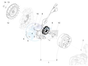 Liberty 150 iGET 4T 3V ie ABS (NAFTA) drawing Flywheel magneto