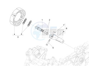 125 4T 3V ie Primavera (EMEA) (Ch, IT) drawing Rear brake - Brake jaw