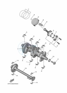 MT-09 MTN890-U (BMR1) drawing CRANKSHAFT & PISTON