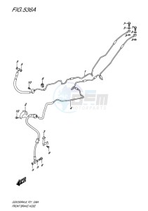 GSX-250 RA drawing FRONT BRAKE HOSE