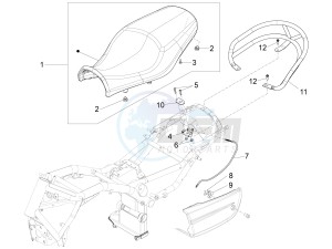 California 1400 Touring ABS USA-CND 1380 drawing Saddle