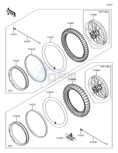 KX65 KX65AJF EU drawing Tires