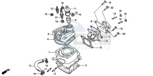 CRM50R drawing CYLINDER/CYLINDER HEAD