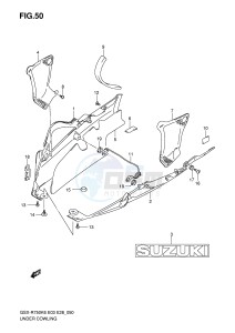 GSX-R750 (E3-E28) drawing UNDER COWLING