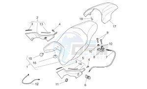 Sport 1200 1200 drawing Saddle-Central bod