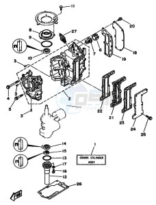 8C drawing CYLINDER--CRANKCASE