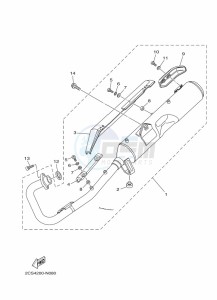 YB125 (2CSD) drawing EXHAUST