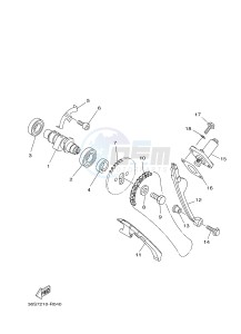 YBR125EGS (43BE) drawing CAMSHAFT & CHAIN