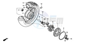 NV400C drawing REAR WHEEL