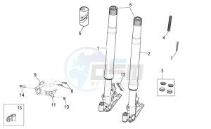 Tuono V4 1100 Factory (USA-CND) USA-CND drawing Front Fork