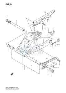 GSX-R600 (E2) drawing REAR SWINGING ARM