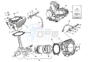 ELEPHANT 900 drawing CYLINDERS-PISTONS