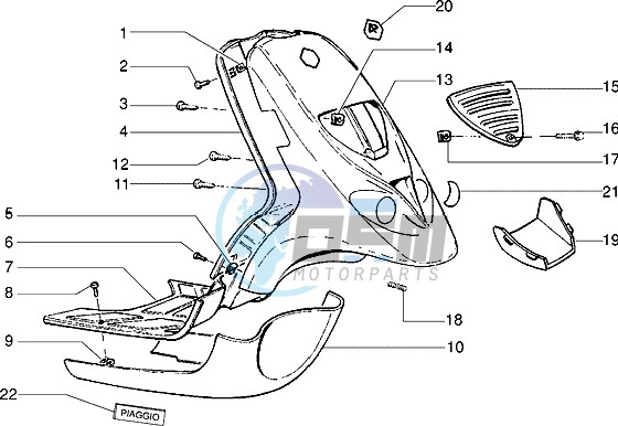 Front shield-Footboard-Spoiler