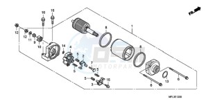 CBR1000RRA France - (F / CMF HRC) drawing STARTING MOTOR