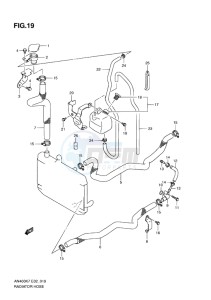 AN400 ABS BURGMAN EU-UK drawing RADIATOR HOSE