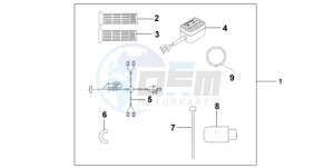 ST1300A9 Australia - (U / ABS MME) drawing HEATED GRIPS W/TH