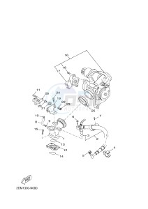 YPR125R XMAX 125 EVOLIS 125 (2DMB 2DMB) drawing INTAKE