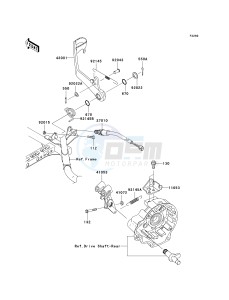 KVF 750 E [BRUTE FORCE 750 4X4I NRA OUTDOORS] (E8F-E9FA) E8F drawing BRAKE PEDAL