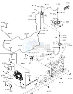 MULE PRO-DXT KAF1000BJF EU drawing Fuel Pump