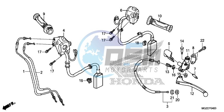 HANDLE LEVER/ SWITCH/ CABLE